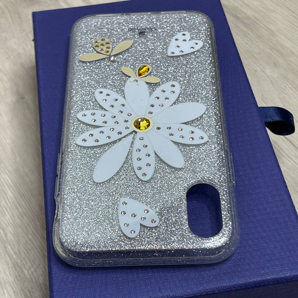 Swarovski Eternal Flower  Heart Bee Print Iphone  XS Max Case - Picture 6 of 8